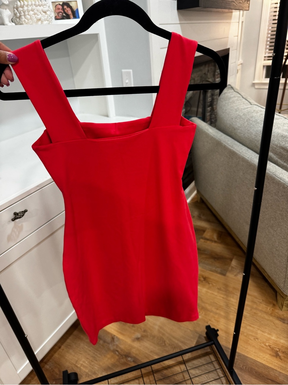 Susana Monaco Coral-Red Mini Dress